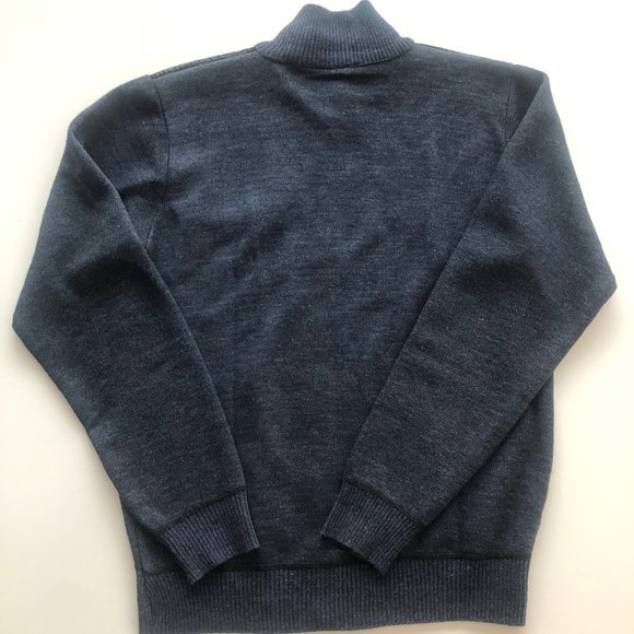 LEONARDO GAVINO Full zipper blue sweater - Picture 5 of 10